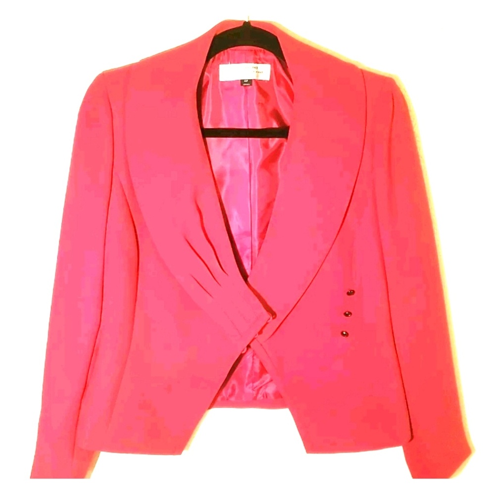 Tahari ASL Skirt Suit Women's Size 4P Red